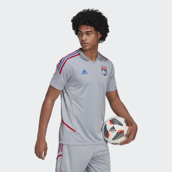 Maillot D'entrainement Olympique Lyonnais Condivo 22 Argent Adidas