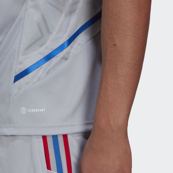Maillot D'entrainement Olympique Lyonnais Condivo 22 Argent Adidas