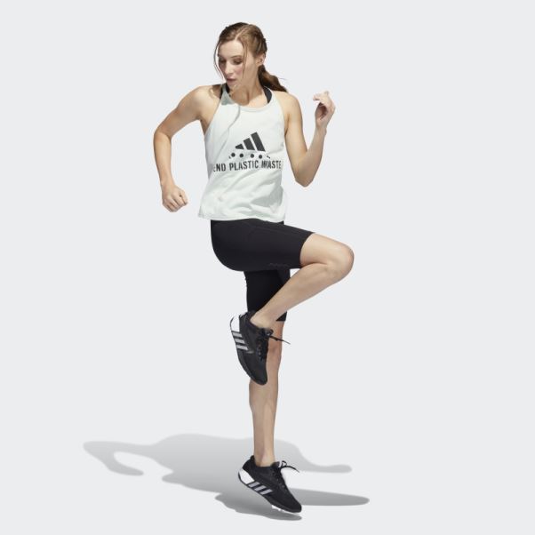 Débardeur Graphique Run Fast Running Adidas Vert