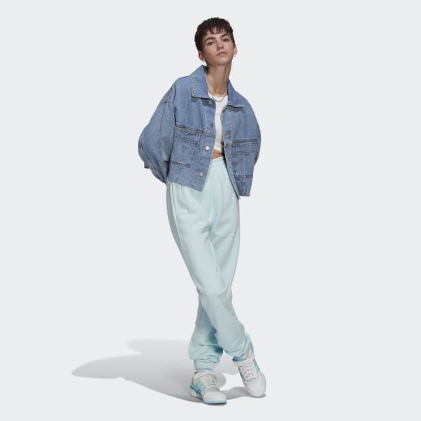 Adidas Pantalon De Jogging Polaire Bleu Adicolor Essentials