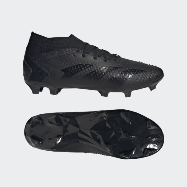 Predator Precision.2 Chaussures De Sol Ferme Adidas Noir