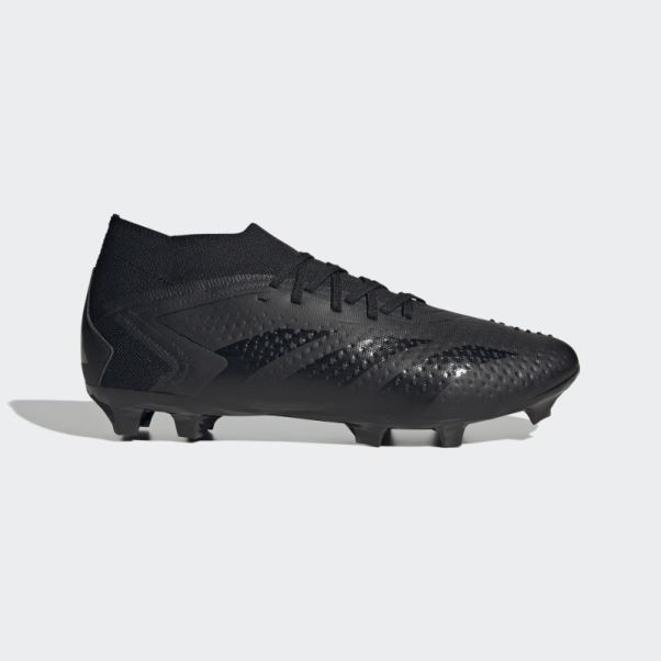Predator Precision.2 Chaussures De Sol Ferme Adidas Noir