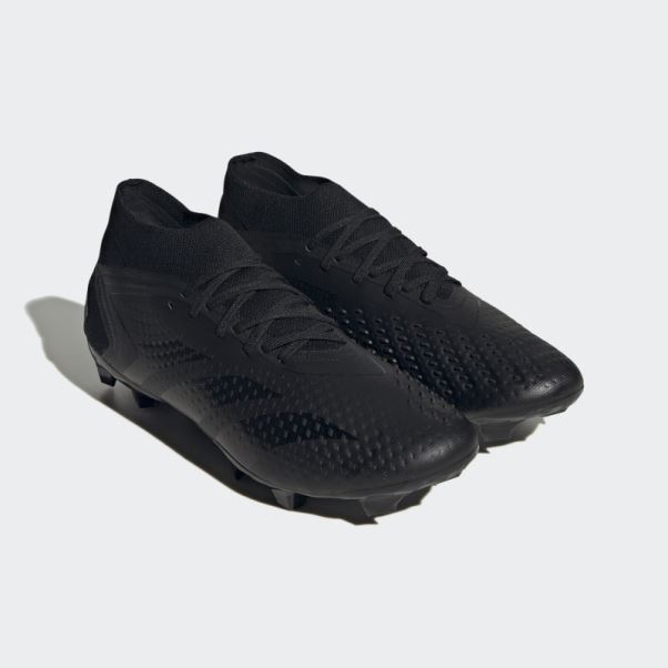 Predator Precision.2 Chaussures De Sol Ferme Adidas Noir