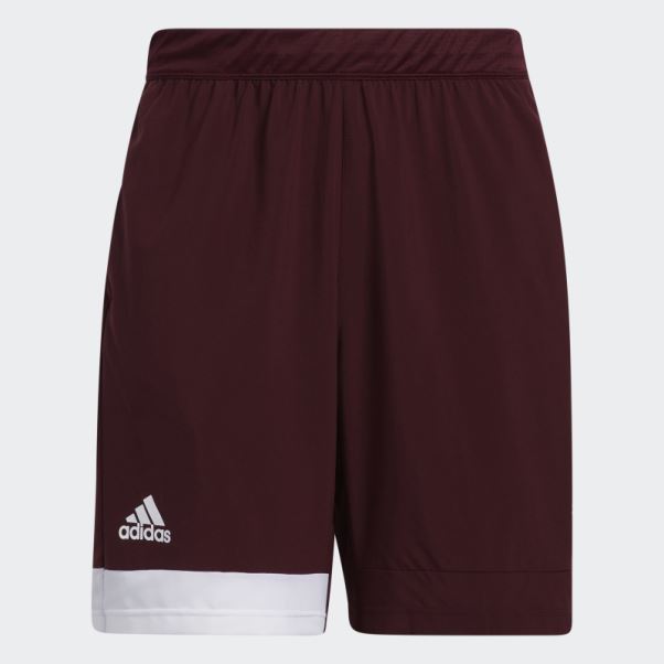 Short D'entrainement Stadium Avec Poches Bordeaux Adidas