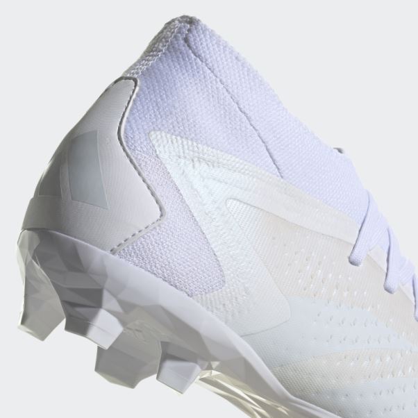 Chaussures Adidas Predator Precision.2 Blanches Pour Sol Ferme