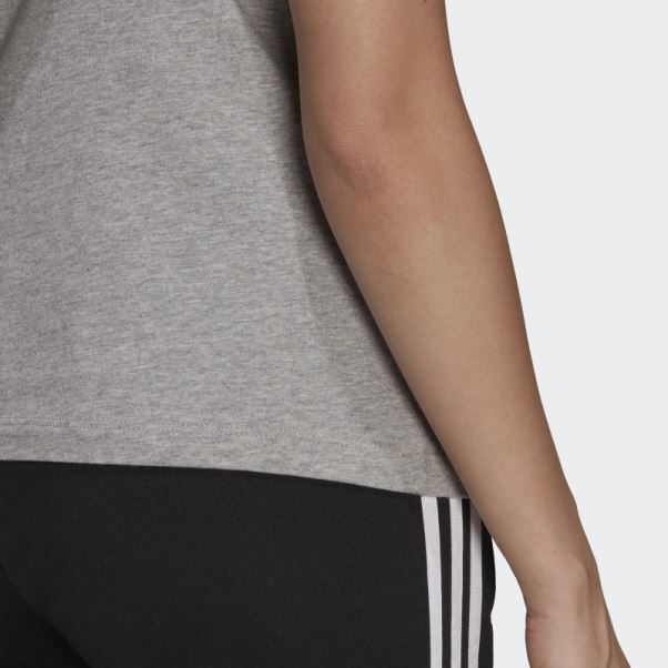 T-shirt à 3 Bandes Adidas Adicolor Classics Gris Moyen