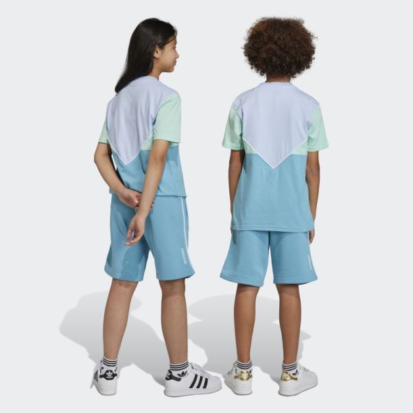 Short Adicolor Adidas Bleu