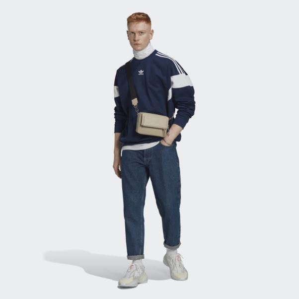 Sweat Adicolor Classics Cut Line Crew Indigo Nuit Adidas