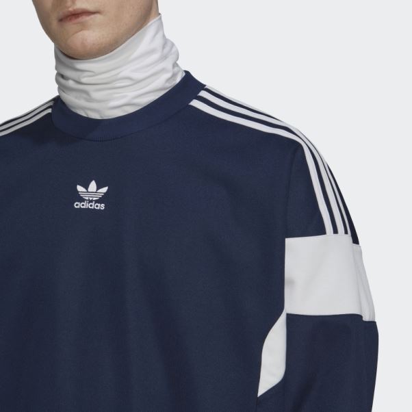 Sweat Adicolor Classics Cut Line Crew Indigo Nuit Adidas