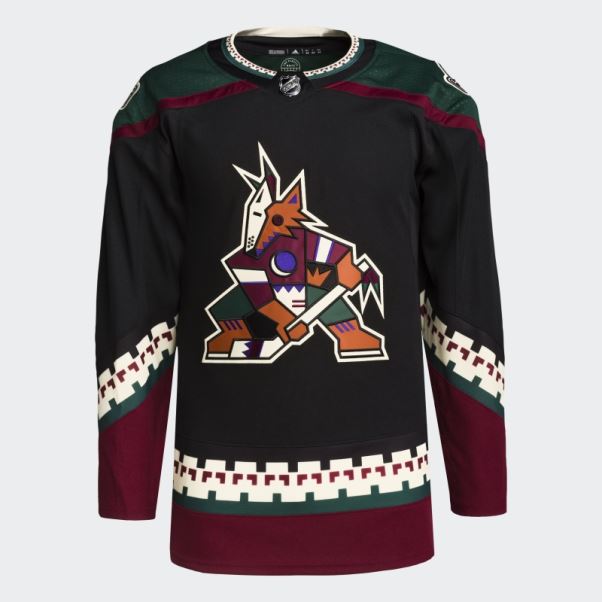 Maillot Coyotes Home Authentique Adidas Noir