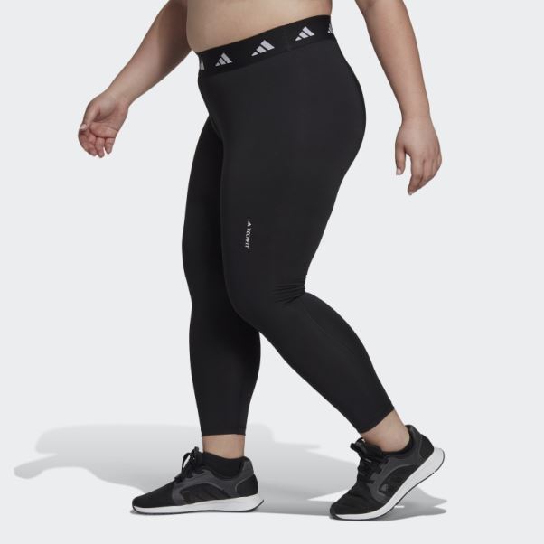Legging Techfit 7/8 (grande Taille) Noir Adidas