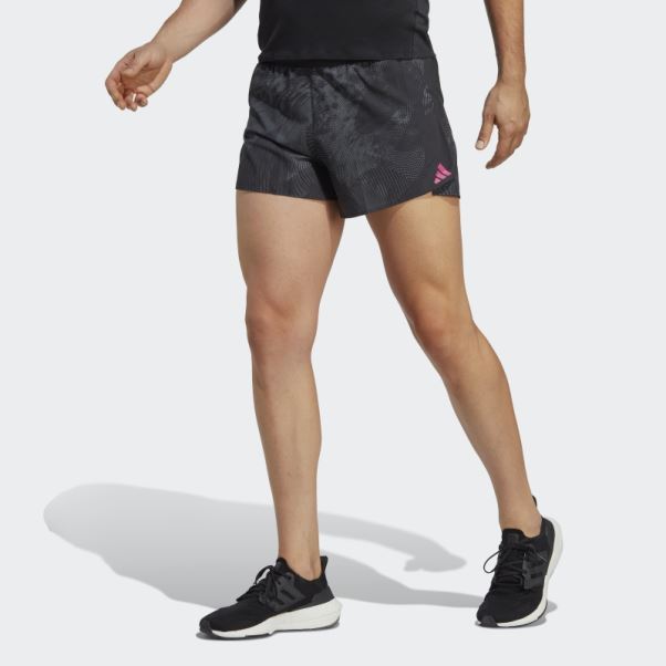 Short Fendu Adidas Adizero Noir