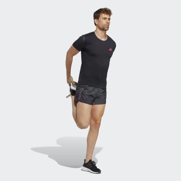 Short Fendu Adidas Adizero Noir