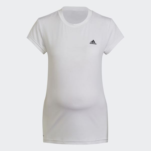 T-shirt De Sport Colorblock Conçu Pour Se Déplacer (maternité) Blanc Adidas