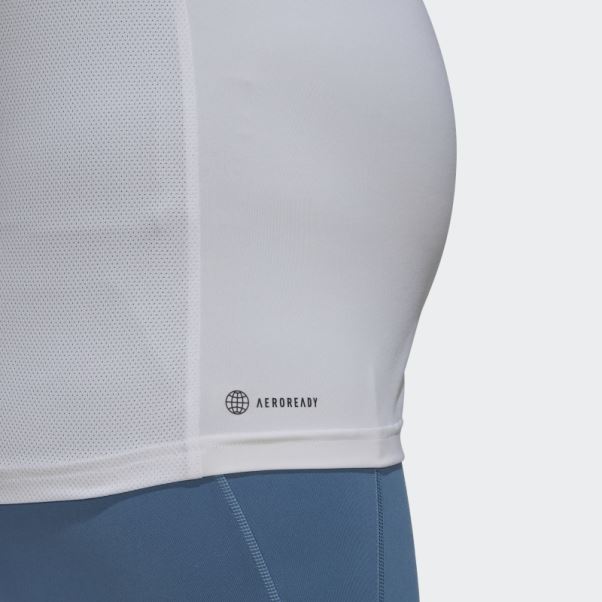 T-shirt De Sport Colorblock Conçu Pour Se Déplacer (maternité) Blanc Adidas