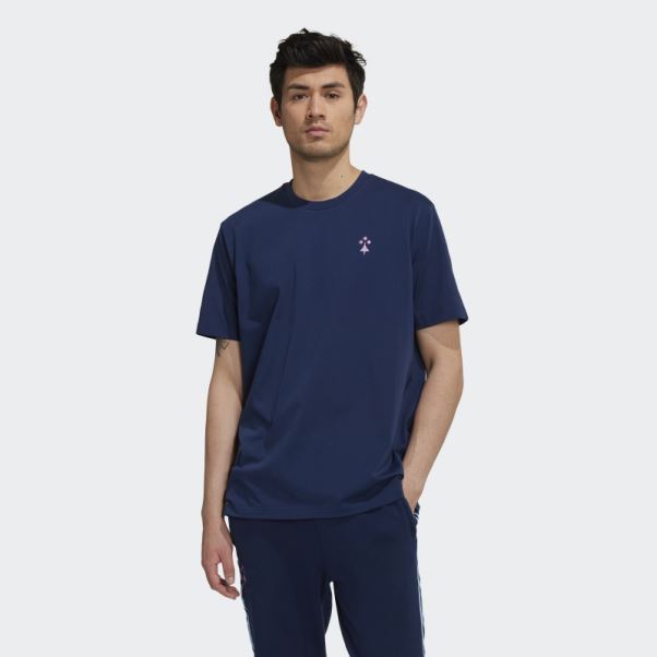 Tee Shirt Arsenal Lifestyler En Coton épais Adidas Bleu Marine