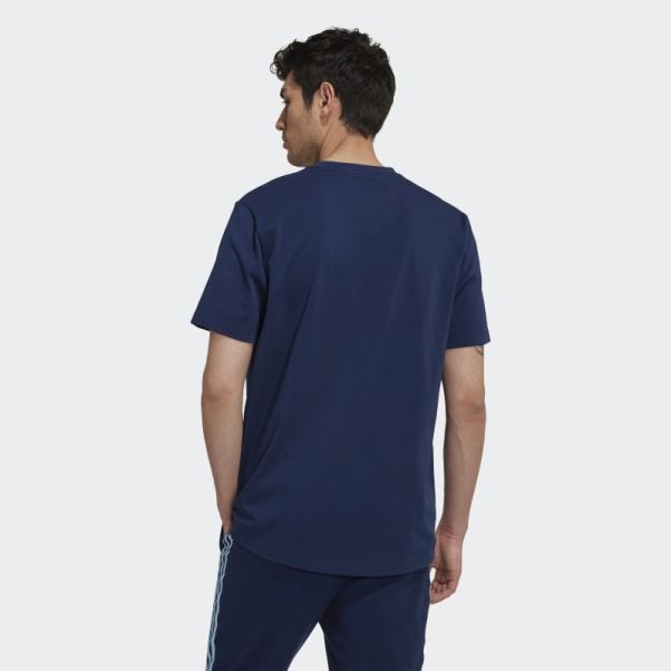 Tee Shirt Arsenal Lifestyler En Coton épais Adidas Bleu Marine