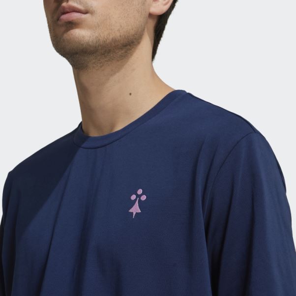 Tee Shirt Arsenal Lifestyler En Coton épais Adidas Bleu Marine