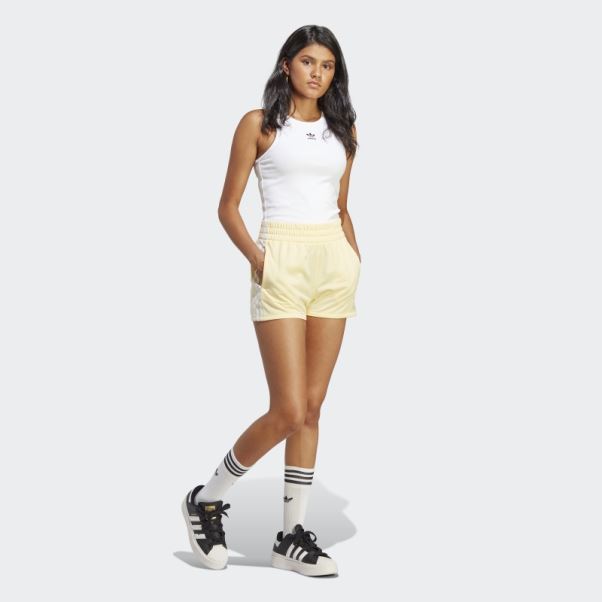 Short Adidas 3 Bandes Jaune