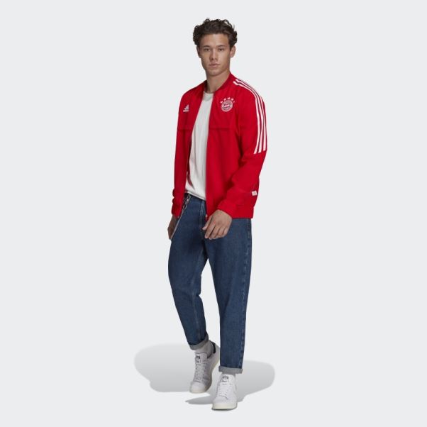 Adidas Fc Bayern Condivo Anthem Veste Rouge