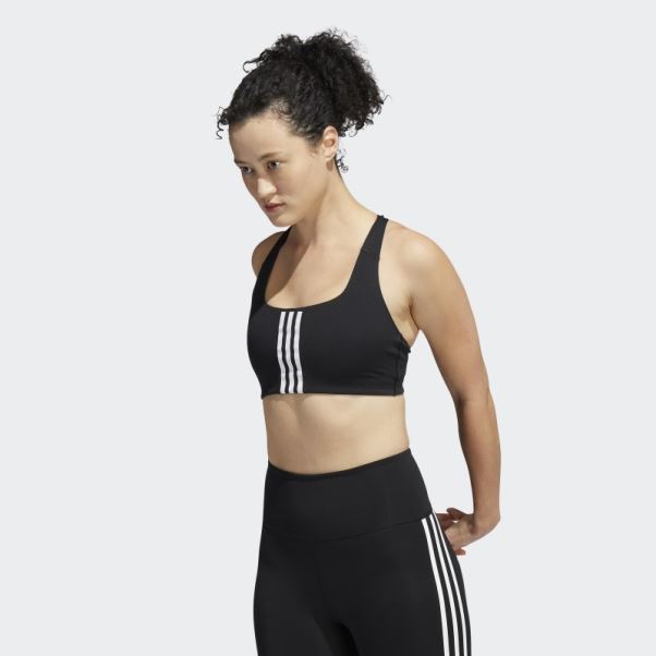 Soutien-gorge Adidas Powerimpact Training Noir Maintien Moyen