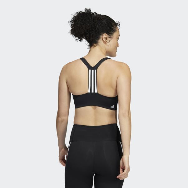Soutien-gorge à Maintien Moyen Adidas Powerimpact Training Blanc