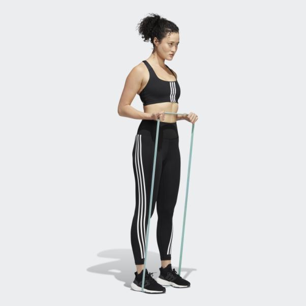 Soutien-gorge à Maintien Moyen Adidas Powerimpact Training Blanc