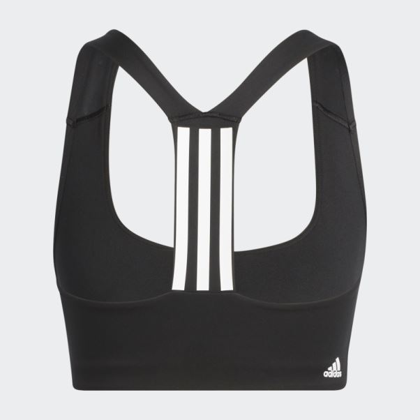 Soutien-gorge à Maintien Moyen Adidas Powerimpact Training Blanc