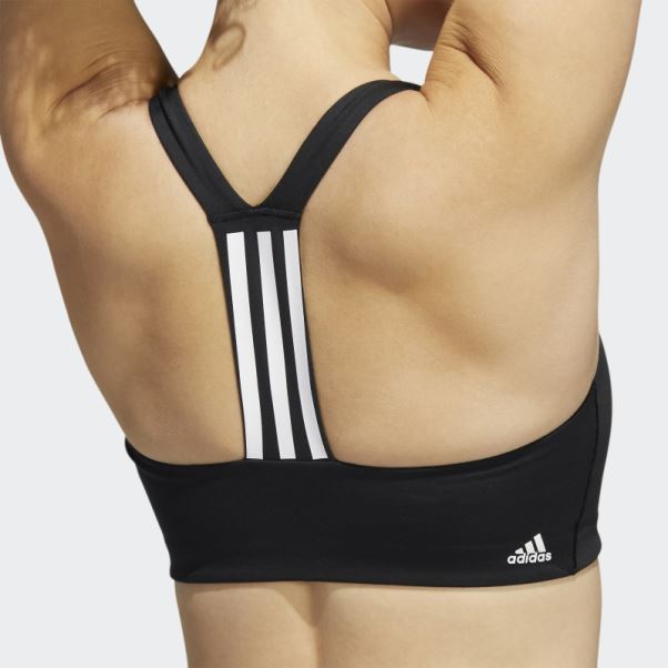 Soutien-gorge à Maintien Moyen Adidas Powerimpact Training Blanc