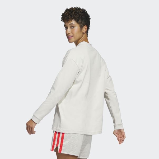 Select T-shirt à Col Montant Et Manches Longues En Aluminium Adidas