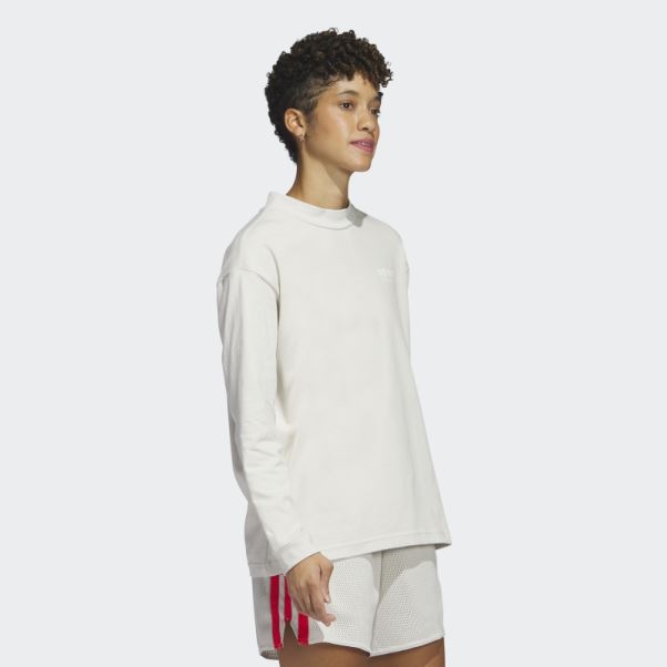 Select T-shirt à Col Montant Et Manches Longues En Aluminium Adidas