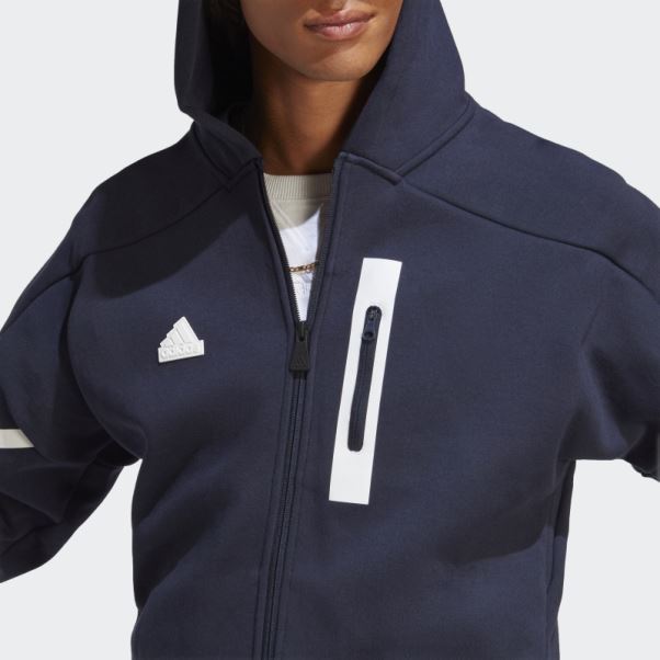 Encre Conçue Pour Gameday Sweat à Capuche Entièrement Zippé Adidas