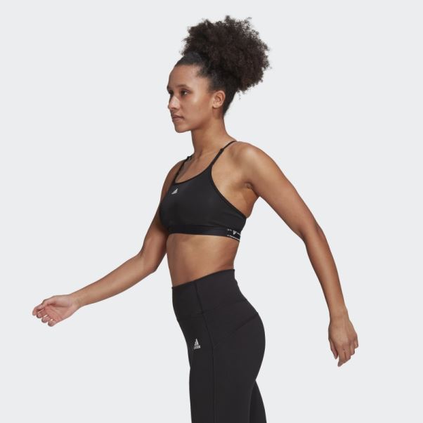 Soutien-gorge De Maintien Léger Aeroreact Training Noir Adidas