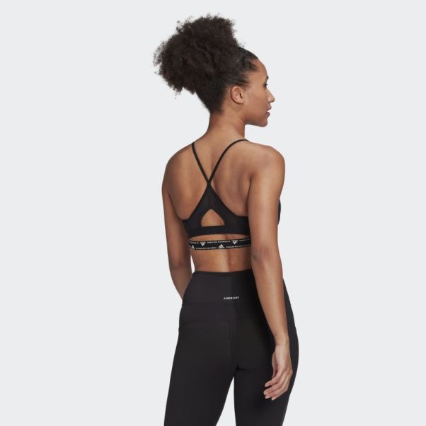 Soutien-gorge De Maintien Léger Aeroreact Training Noir Adidas