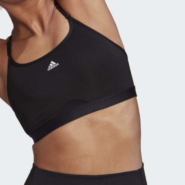 Soutien-gorge De Maintien Léger Aeroreact Training Noir Adidas