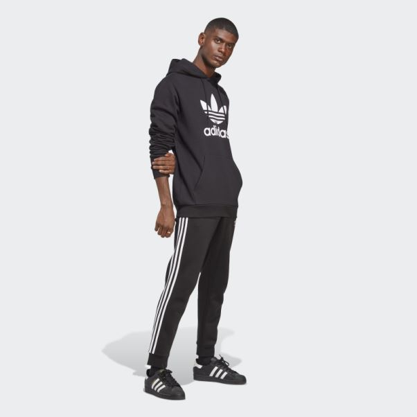 Adidas Sweat à Capuche Adicolor Classics Trèfle Noir