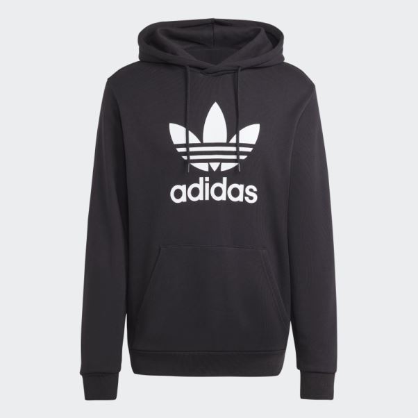 Adidas Sweat à Capuche Adicolor Classics Trèfle Noir