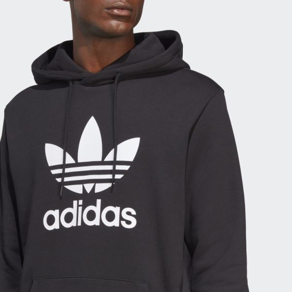 Adidas Sweat à Capuche Adicolor Classics Trèfle Noir