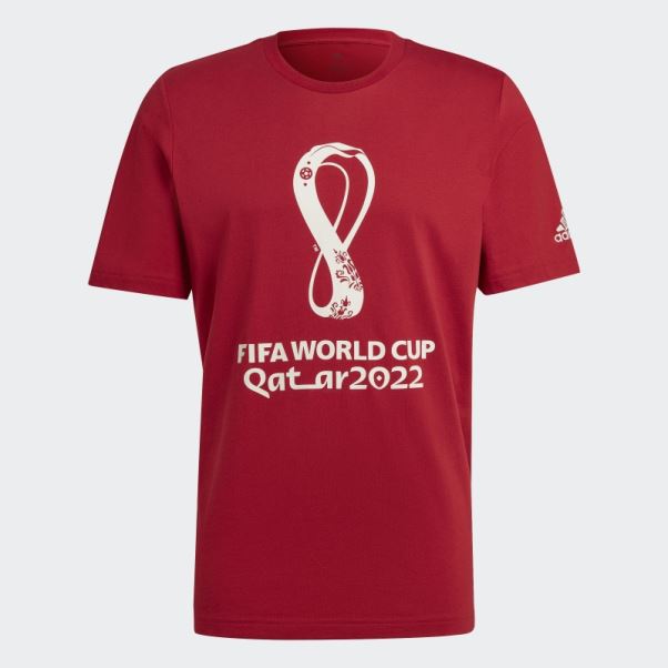 T-shirt Graphique Coupe Du Monde Fifa 2022™ Bordeaux Adidas