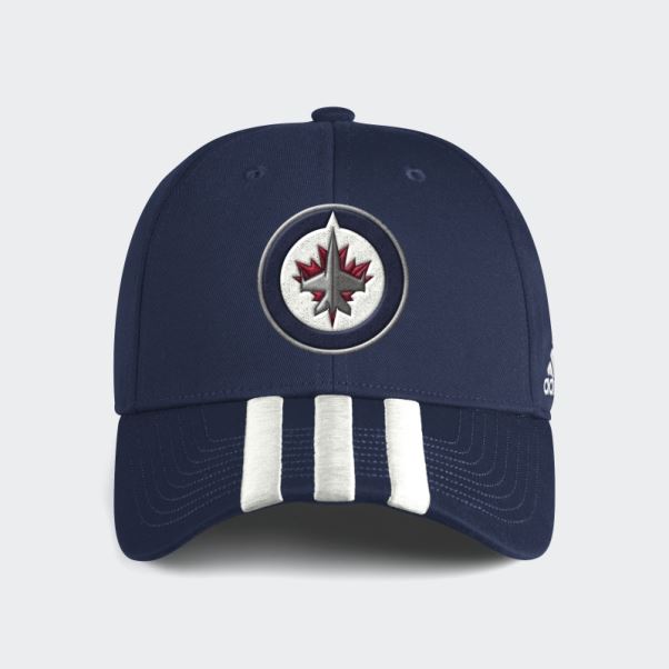 Adidas Nhl-wje-524 Jets 3 Bandes Structurées Ajustables