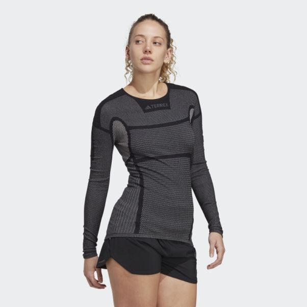 Terrex Drynamo T-shirt Manches Longues Baselayer Adidas Noir