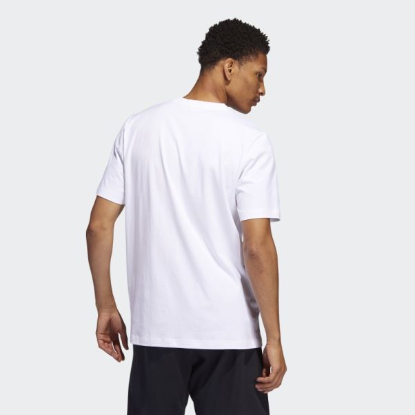 Badge Universel Blanc De Sport Tee Adidas