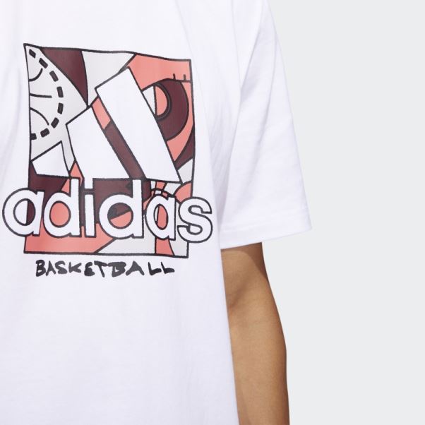 Badge Universel Blanc De Sport Tee Adidas