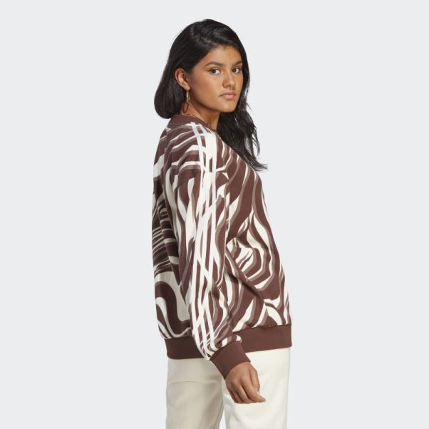 Sweat Imprimé Animal Abstrait Adidas Auburn