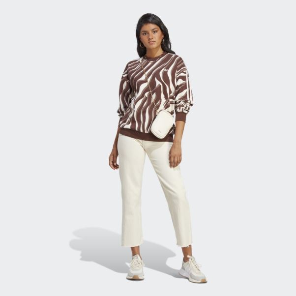 Sweat Imprimé Animal Abstrait Adidas Auburn