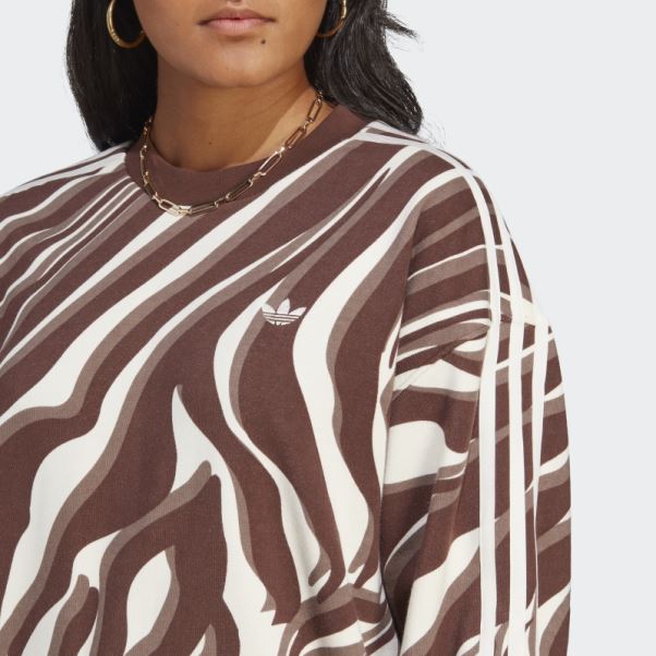 Sweat Imprimé Animal Abstrait Adidas Auburn