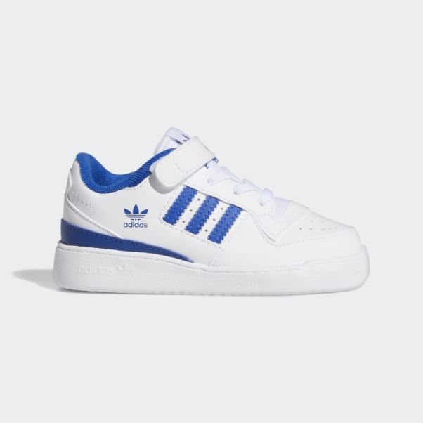 Chaussures Adidas Forum Low Blanc/bleu Royal