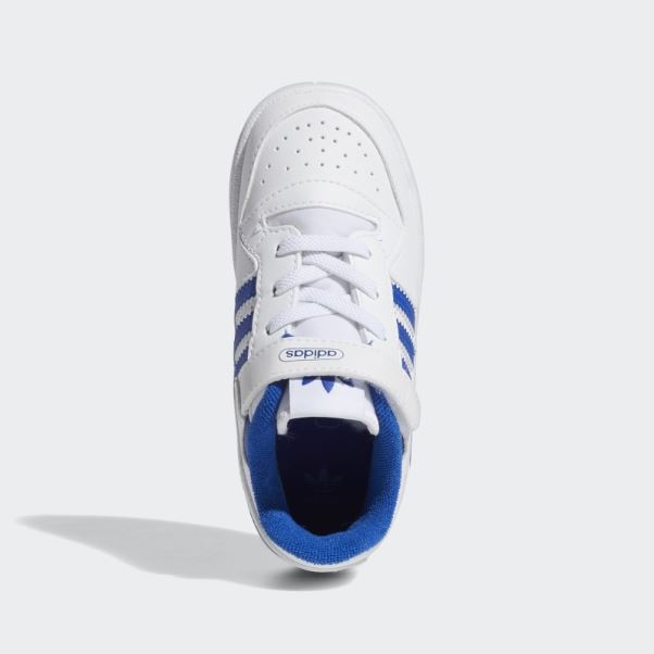 Chaussures Adidas Forum Low Blanc/bleu Royal