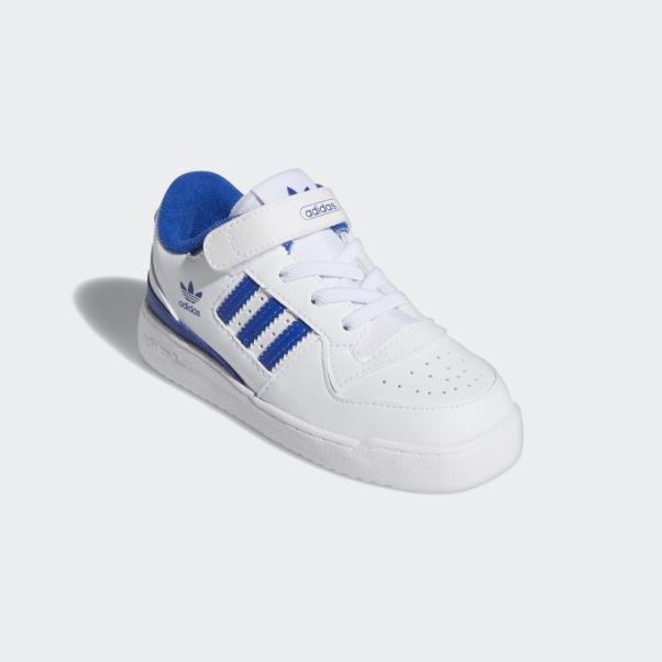 Chaussures Adidas Forum Low Blanc/bleu Royal