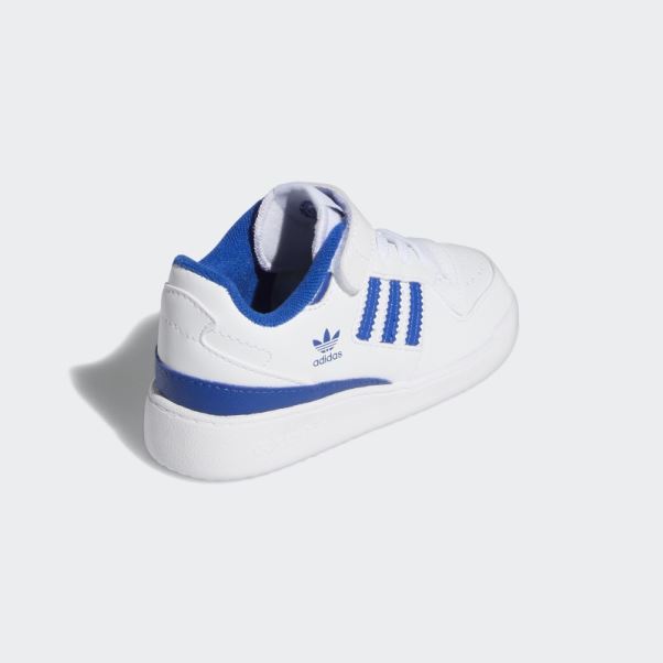 Chaussures Adidas Forum Low Blanc/bleu Royal